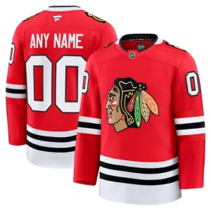 Fanatics Chicago Blackhawks Pelipaita 2024-2025 Koti Premium Punainen ( Omalla Nimellä )