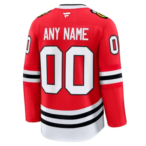 Fanatics Chicago Blackhawks Pelipaita 2024-2025 Koti Premium Punainen ( Omalla Nimellä )
