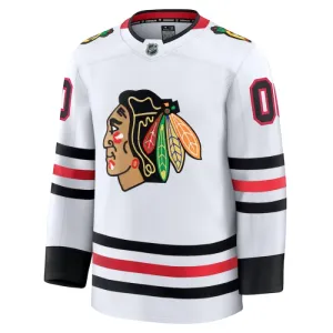 Fanatics Chicago Blackhawks Pelipaita 2024-2025 Vieras Premium Valkoinen ( Omalla Nimellä )