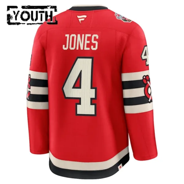 Fanatics Chicago Blackhawks Seth Jones Lasten Pelipaita 2024-2025 Premium Winter Classic Punainen