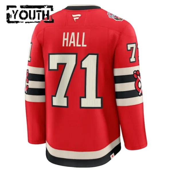 Fanatics Chicago Blackhawks Taylor Hall Lasten Pelipaita 2024-2025 Premium Winter Classic Punainen