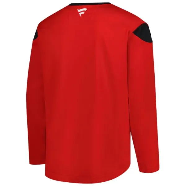 Fanatics Chicago Blackhawks Team Pelipaita 2024-2025 Practice Punainen ( Omalla Nimellä )