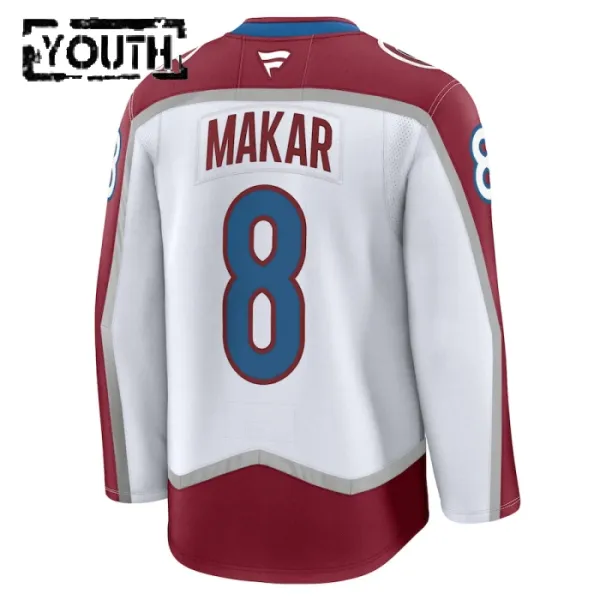 Fanatics Colorado Avalanche Cale Maker Lasten Pelipaita 2024-2025 Vieras Premium Valkoinen