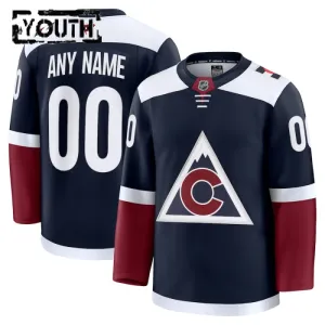 Fanatics Colorado Avalanche Lasten Pelipaita 2024-2025 Kolmos Premium Navy ( Omalla Nimellä )