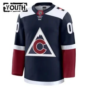 Fanatics Colorado Avalanche Lasten Pelipaita 2024-2025 Kolmos Premium Navy ( Omalla Nimellä )