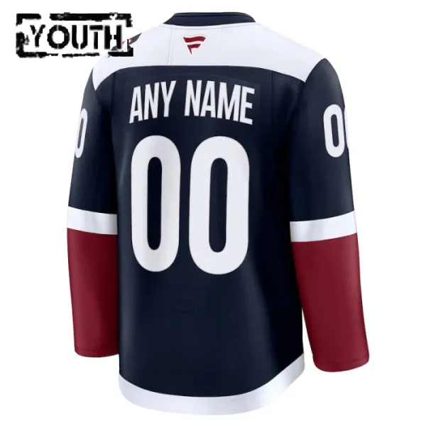 Fanatics Colorado Avalanche Lasten Pelipaita 2024-2025 Kolmos Premium Navy ( Omalla Nimellä )