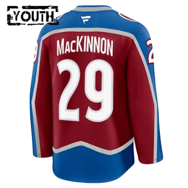 Fanatics Colorado Avalanche Nathan MacKinnon Lasten Pelipaita 2024-2025 Koti Premium Punainen
