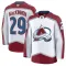 Fanatics Colorado Avalanche Nathan MacKinnon Pelipaita 2024-2025 Vieras Premium Valkoinen