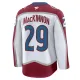 Fanatics Colorado Avalanche Nathan MacKinnon Pelipaita 2024-2025 Vieras Premium Valkoinen