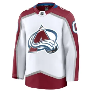 Fanatics Colorado Avalanche Pelipaita 2024-2025 Vieras Premium Valkoinen ( Omalla Nimellä )