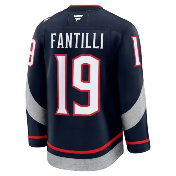 Fanatics Columbus Blue Jackets Adam Fantilli Pelipaita 2024-2025 Premium Stadium Series Navy
