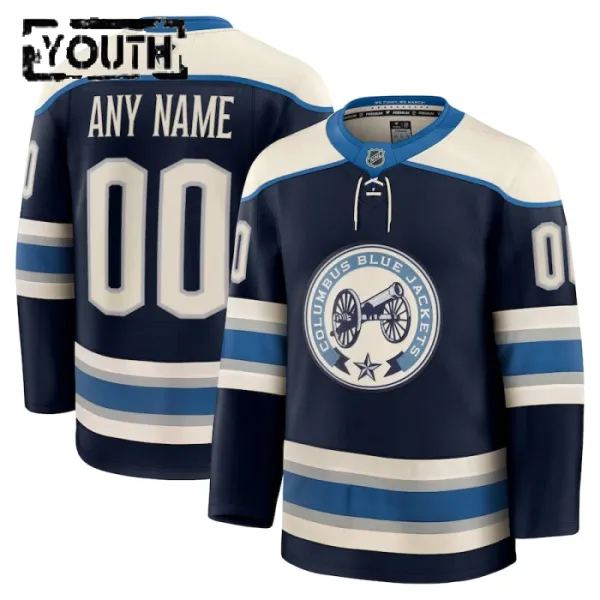 Fanatics Columbus Blue Jackets Lasten Pelipaita 2024-2025 Kolmos Premium Navy ( Omalla Nimellä ) Fanatics Columbus Blue Jackets Lasten Pelipaita 2024-2025 Kolmos Premium Navy ( Omalla Nimellä )