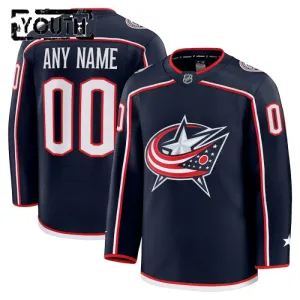 Fanatics Columbus Blue Jackets Lasten Pelipaita 2024-2025 Koti Premium Navy ( Omalla Nimellä )