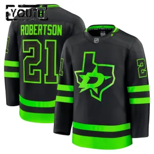 Fanatics Dallas Stars Jason Robertson Lasten Pelipaita 2024-2025 Kolmos Premium Musta