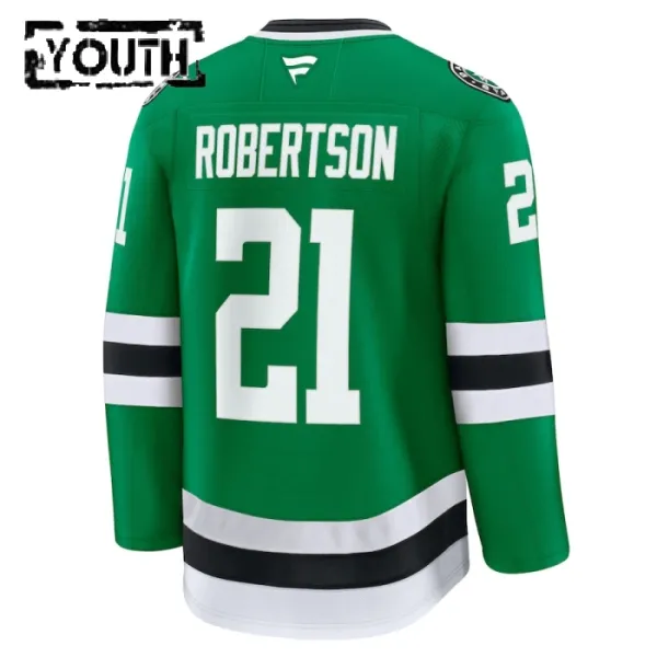 Fanatics Dallas Stars Jason Robertson Lasten Pelipaita 2024-2025 Koti Premium Vihreä