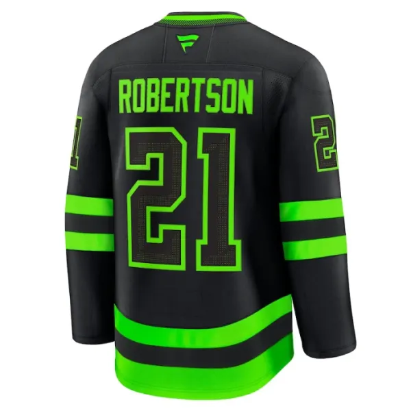 Fanatics Dallas Stars Jason Robertson Pelipaita 2024-2025 Kolmos Premium Musta