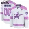 Fanatics Dallas Stars Lasten Pelipaita 2024-2025 Hockey Fights Cancer Practice Valkoinen ( Omalla Nimellä )