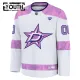 Fanatics Dallas Stars Lasten Pelipaita 2024-2025 Hockey Fights Cancer Practice Valkoinen ( Omalla Nimellä )