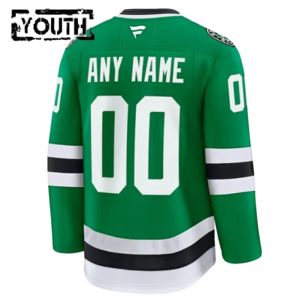 Fanatics Dallas Stars Lasten Pelipaita 2024-2025 Koti Premium Vihreä ( Omalla Nimellä )