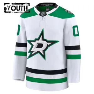 Fanatics Dallas Stars Lasten Pelipaita 2024-2025 Vieras Premium Valkoinen ( Omalla Nimellä )