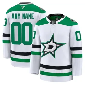 Fanatics Dallas Stars Pelipaita 2024-2025 Vieras Premium Valkoinen ( Omalla Nimellä )
