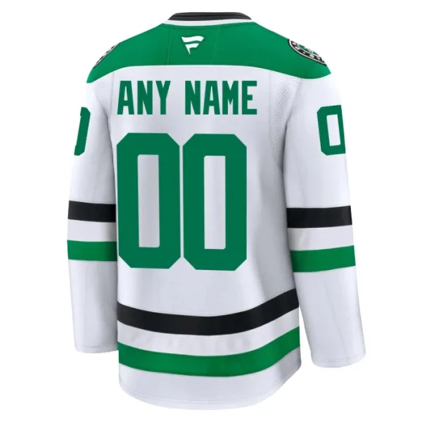 Fanatics Dallas Stars Pelipaita 2024-2025 Vieras Premium Valkoinen ( Omalla Nimellä )
