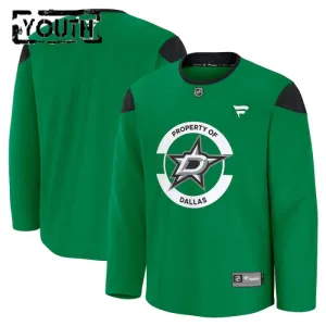 Fanatics Dallas Stars Team Lasten Pelipaita 2024-2025 Practice Vihreä ( Omalla Nimellä )