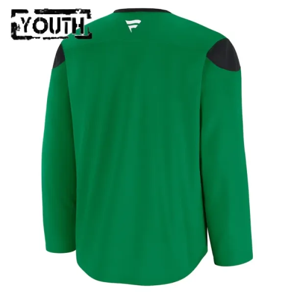 Fanatics Dallas Stars Team Lasten Pelipaita 2024-2025 Practice Vihreä ( Omalla Nimellä )