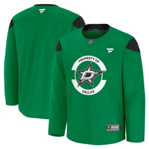 Fanatics Dallas Stars Team Pelipaita 2024-2025 Practice Vihreä ( Omalla Nimellä )