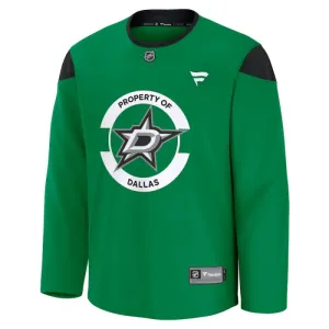 Fanatics Dallas Stars Team Pelipaita 2024-2025 Practice Vihreä ( Omalla Nimellä )