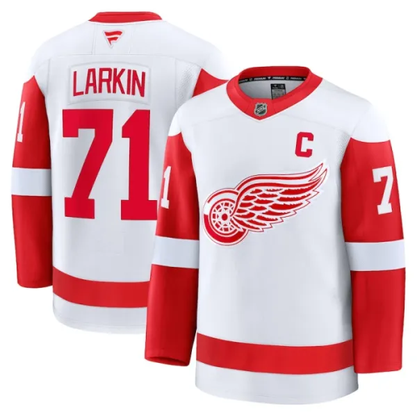 Fanatics Detroit Red Wings Dylan Larkin Pelipaita 2024-2025 Vieras Premium Valkoinen Fanatics Detroit Red Wings Dylan Larkin Pelipaita 2024-2025 Vieras Premium Valkoinen