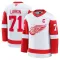 Fanatics Detroit Red Wings Dylan Larkin Pelipaita 2024-2025 Vieras Premium Valkoinen