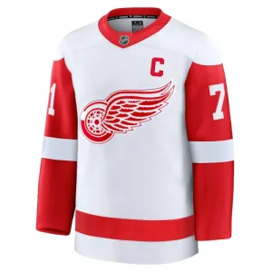 Fanatics Detroit Red Wings Dylan Larkin Pelipaita 2024-2025 Vieras Premium Valkoinen