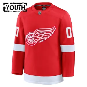 Fanatics Detroit Red Wings Lasten Pelipaita 2024-2025 Koti Premium Punainen ( Omalla Nimellä )