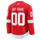 Fanatics Detroit Red Wings Pelipaita 2024-2025 Koti Premium Punainen ( Omalla Nimellä )