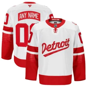Fanatics Detroit Red Wings Pelipaita 2024-2025 Premium Stadium Series Valkoinen ( Omalla Nimellä )