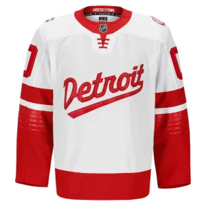 Fanatics Detroit Red Wings Pelipaita 2024-2025 Premium Stadium Series Valkoinen ( Omalla Nimellä )