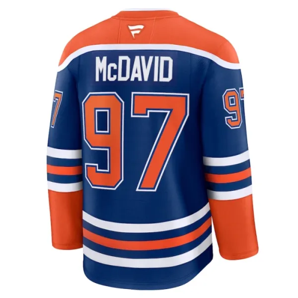 Fanatics Edmonton Oilers Connor McDavid Pelipaita 2024-2025 Koti Premium Sininen