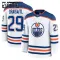 Fanatics Edmonton Oilers Leon Draisaitl Lasten Pelipaita 2024-2025 Vieras Premium Valkoinen