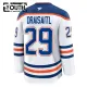 Fanatics Edmonton Oilers Leon Draisaitl Lasten Pelipaita 2024-2025 Vieras Premium Valkoinen