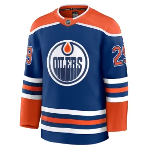 Fanatics Edmonton Oilers Leon Draisaitl Pelipaita 2024-2025 Koti Premium Sininen
