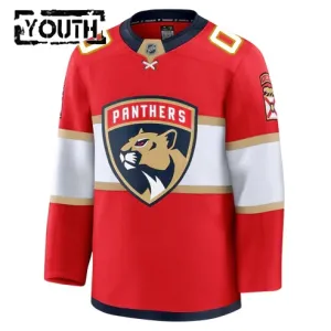 Fanatics Florida Panthers Lasten Pelipaita 2024-2025 Koti Premium Punainen ( Omalla Nimellä )