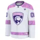 Fanatics Florida Panthers Pelipaita 2024-2025 Hockey Fights Cancer Practice Valkoinen ( Omalla Nimellä )