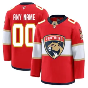 Fanatics Florida Panthers Pelipaita 2024-2025 Koti Premium Punainen ( Omalla Nimellä )