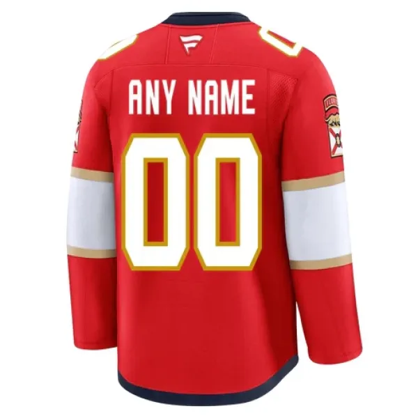 Fanatics Florida Panthers Pelipaita 2024-2025 Koti Premium Punainen ( Omalla Nimellä )