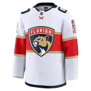 Fanatics Florida Panthers Pelipaita 2024-2025 Vieras Premium Valkoinen ( Omalla Nimellä )