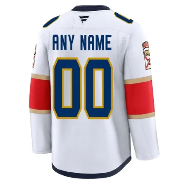 Fanatics Florida Panthers Pelipaita 2024-2025 Vieras Premium Valkoinen ( Omalla Nimellä )