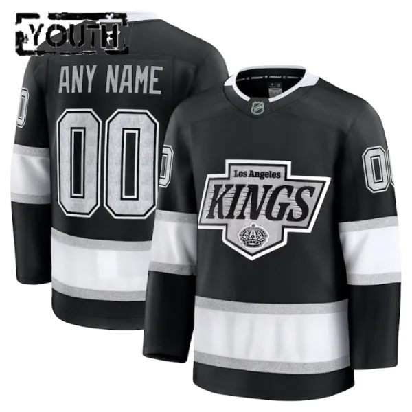 Fanatics Los Angeles Kings Lasten Pelipaita 2024-2025 Koti Premium Musta ( Omalla Nimellä ) Fanatics Los Angeles Kings Lasten Pelipaita 2024-2025 Koti Premium Musta ( Omalla Nimellä )