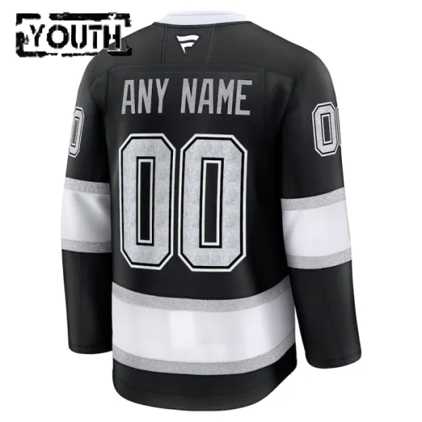 Fanatics Los Angeles Kings Lasten Pelipaita 2024-2025 Koti Premium Musta ( Omalla Nimellä )