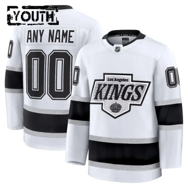 Fanatics Los Angeles Kings Lasten Pelipaita 2024-2025 Vieras Premium Valkoinen ( Omalla Nimellä ) Fanatics Los Angeles Kings Lasten Pelipaita 2024-2025 Vieras Premium Valkoinen ( Omalla Nimellä )
